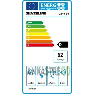 Silverline BO6501B01 - CS5335B01 - 2240 Conic 60 Siyah Ankastre Set 4