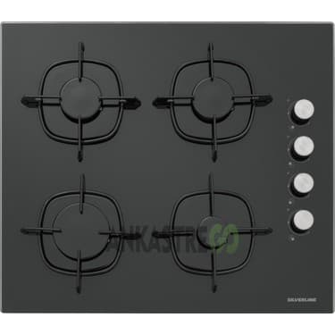 Silverline BO6501B01 - CS5335B01 - 3420 Classy 60 Siyah Cam Ankastre Set 3