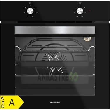 Silverline BO6501B01 - CS5335B01 - 3420 Classy 60 Siyah Cam Ankastre Set 4