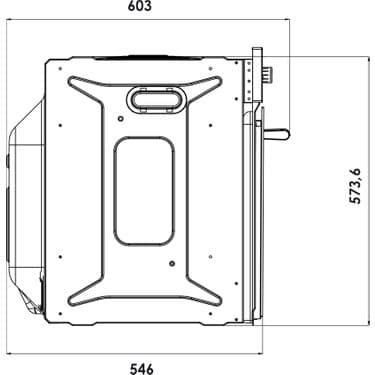 Kumtel Turbo Fanlı Siyah Ankastre Fırın B66 - SF2 ( 4 pro 3 düğme ) 4