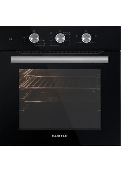 Kumtel Turbo Fanlı Siyah Ankastre Fırın B66 - SF2 ( 4 pro 3 düğme )