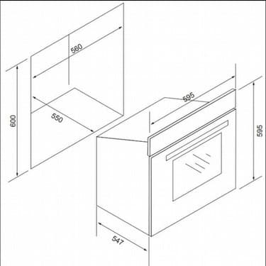 Esty - AEF6601B03 Multifonkiyon Ankastre Siyah Fırın 2