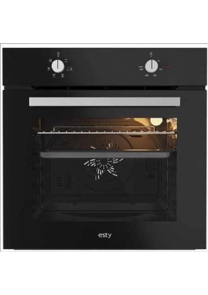 Esty - AEF6601B03 Multifonkiyon Ankastre Siyah Fırın
