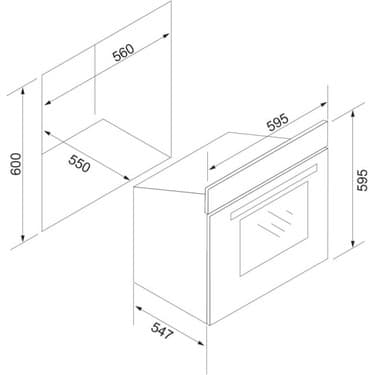 Silverline BO65E5B01 Siyah Cam Ankastre Fırın 14 Program Multifonksiyonel 4
