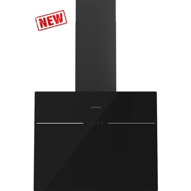 Silverline 3364 Lınk Flat Siyah Cam Duvar Tipi Davlumbaz 60 cm 2