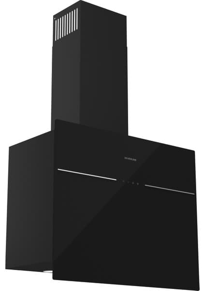 Silverline 3364 Lınk Flat Siyah Cam Duvar Tipi Davlumbaz 60 cm