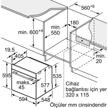 Siemens HB734G1W1 IQ700 Ankastre Fırın 60 x 60 cm Beyaz 5