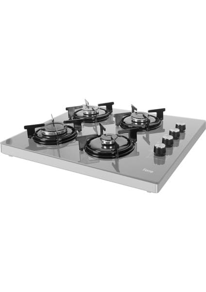 Ferre 2240 Ce Beyaz Emaye Izgara Setüstü Cam Ocak 3