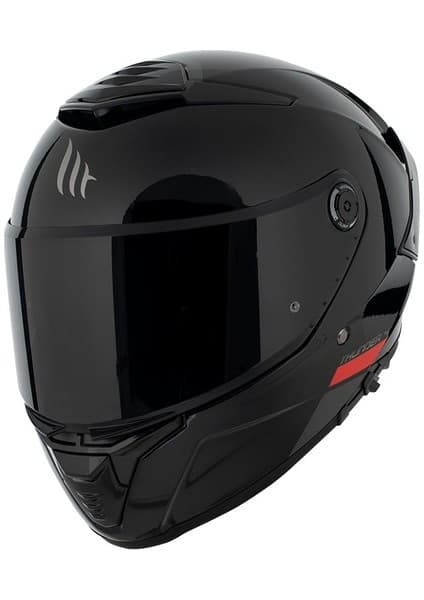 MT Thunder 4 Sv Solid A1 Gloss Black Şeffaf Vizörlü Kask 6