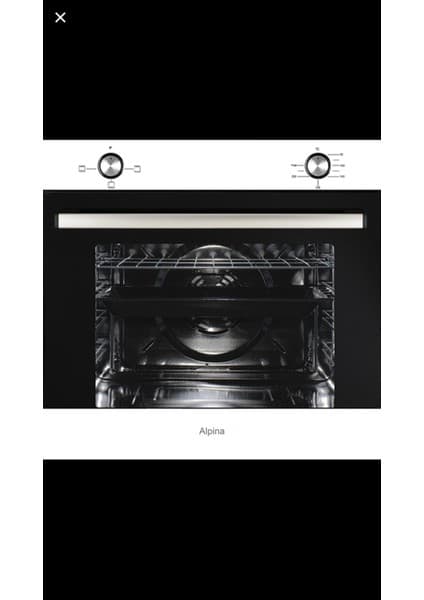 Alpina Mfa 604M Bl Siyah Ankastre Fırın 5