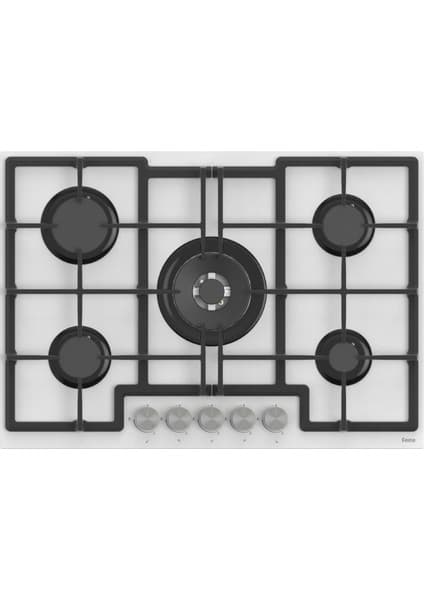 Ferre ED036 75 cm Beyaz Ankastre Cam Ocak