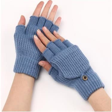 Qixun Termal Yarım Parmak Eldiven Kalın Yumuşak Kitli Kaymaz Dokunmatik Ekran Tasarımı (Yurt Dışından) 2