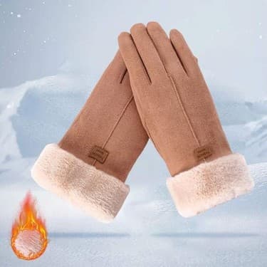 Qixun Kadın Eldiven Tam Parmak Mittens Kış Rüzgar Geçirmez Eldiven Bisiklet Yürüyüş Haki Için Haki (Yurt Dışından) 3