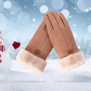 Qixun Kadın Eldiven Tam Parmak Mittens Kış Rüzgar Geçirmez Eldiven Bisiklet Yürüyüş Haki Için Haki (Yurt Dışından) 4