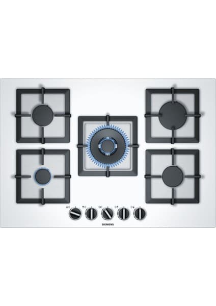Siemens EP7A2QB20 Wok 5 Gözlü Ankastre Ocak Beyaz