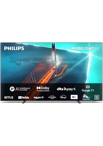 Philips 55OLED708 55" 139 Ekran Uydu Alıcılı 4K Ultra HD Smart LED TV 7