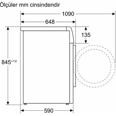 Bosch WGB254A0TR  Serie 8 Çamaşır Makinesi 10 kg 1400 Dev./dak. 4