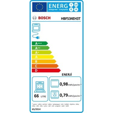 Bosch HBF534EH3T Ankastre Fırın 5