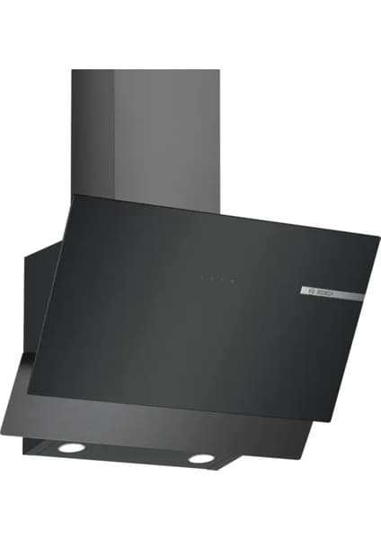 Bosch Duvar Tipi Davlumbaz 60 cm Eğimli Siyah Tasarım 216 W Motor Gücü ile