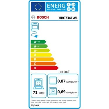 Bosch HBG7341W1 Ankastre Fırın - Şık Tasarım, Mükemmel Pişirme Performansı 5