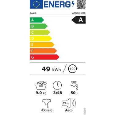 Bosch WAN24200TR 9 kg 1200 Devir Çamaşır Makinesi 5