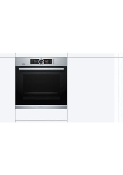 Bosch HSG7584B1 Serie 8 Buharlı Ankastre Fırın 8