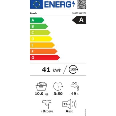 Bosch WGB254AXTR Serie 8 Çamaşır Makinesi 10 kg 1400 Dev./dak. 5