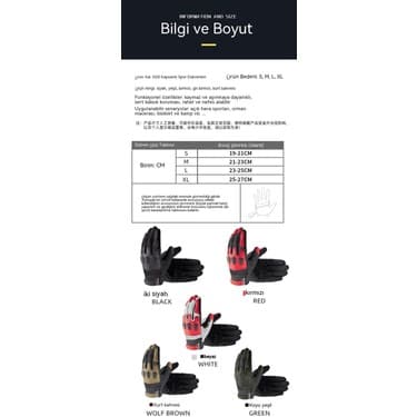 Xinghe Shop Kaliteli Binicilik & Motosiklet Eldivenleri - Koruyucu ve Nefes Alabilir 2