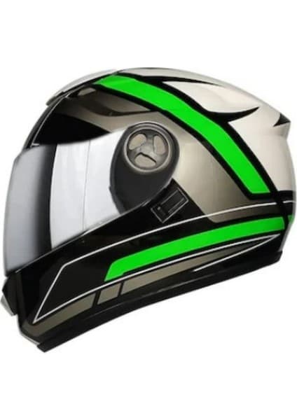 Motoanl Motosiklet Kaskı Ce Onaylı Full Face Abs Materıal Güneş Vizörlü Kask