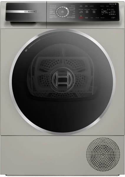 BOSCH Serie 8 Isı Pompalı Kurutma Makinesi 9 kg Gümüş