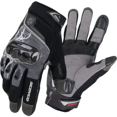 Motoanl Karbon Full Koruma Reflektörlü Motosiklet Eldiveni 3