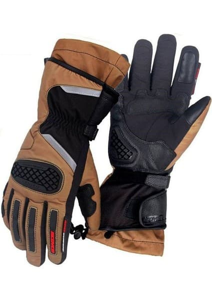 Motoanl Kışlık Motosiklet Eldiveni - 500D Oxford Kumaş, Tam Korumalı, Nefes Alabilen