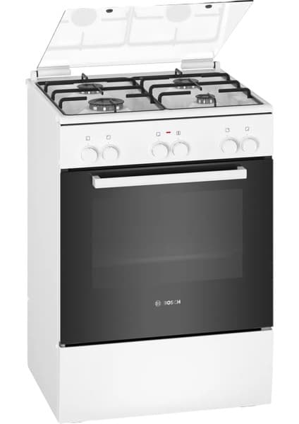 Bosch HXA663D20T Serie 2 Gazlı/Elektrikli Solo Fırın Beyaz