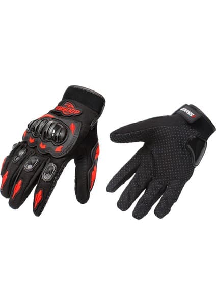 Pustaty Erkek Motosiklet Eldiven Ekran Dokunmak Tam Parmak (Yurt Dışından)