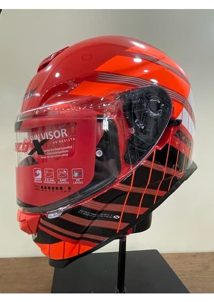 Scoyco X507 Güneş Vizörlü Kapalı Motosiklet Kaskı