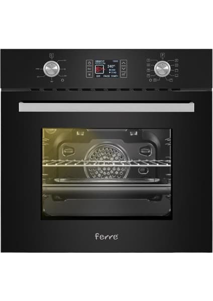 Ferre 10002 Siyah Ankastre Fırın