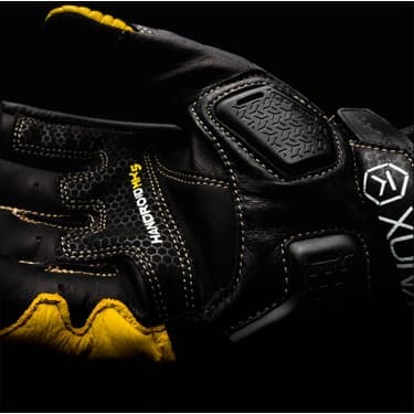 Knox Handroid (Mk5) Korumalı Deri Motosiklet Eldiveni (Siyah / Sarı) 4