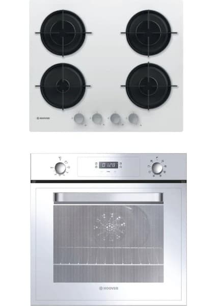 Hoover 2'li Beyaz Cam Ankastre Set ( 3051-HVWM6MW ) 3051-HVWM6MW