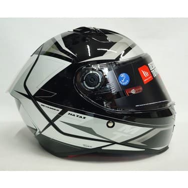 MT Revenge 2 Hatax B2 Parlak Gri Siyah - Şeffaf Vizörlü V-14B 2