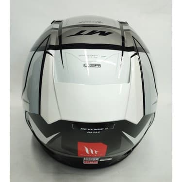 MT Revenge 2 Hatax B2 Parlak Gri Siyah - Şeffaf Vizörlü V-14B 3