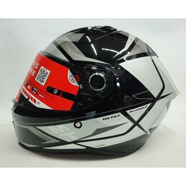 MT Revenge 2 Hatax B2 Parlak Gri Siyah - Şeffaf Vizörlü V-14B 4