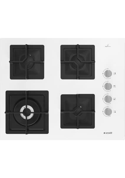 Arçelik Ocd K 651 Dwyb Gazlı Cam Tablalı Ocak Beyaz