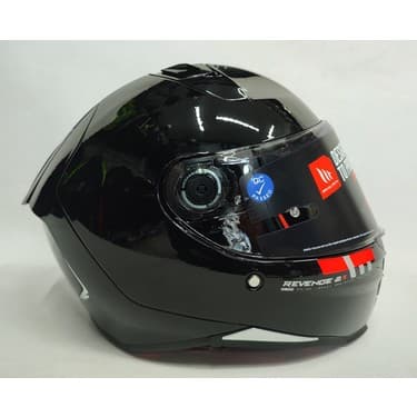 MT Revenge 2 S Solid A11 Şeffaf Vizörlü Kask Parlak SIYAHV14B 2
