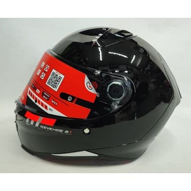 MT Revenge 2 S Solid A11 Şeffaf Vizörlü Kask Parlak SIYAHV14B 3