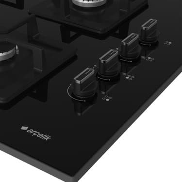 Arçelik Ocd K 651 Dwys Gazlı Cam Tablalı Ocak Siyah 4