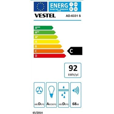 Vestel AD-6331 S Ankastre Davlumbaz 3