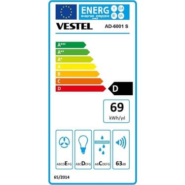 Vestel AD-6001 S Ankastre Davlumbaz 3