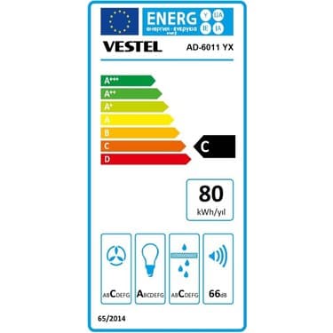 Vestel AD-6011 Yx Ankastre Davlumbaz 4