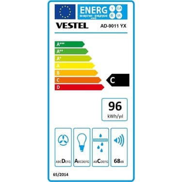 Vestel AD-9011 Yx Ankastre Davlumbaz 5