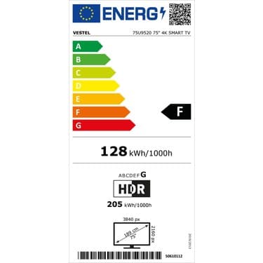 Vestel 75U9520 75" 190 Ekran Dahili Uydu Alıcılı 4K Ultra HD Smart LED TV 8